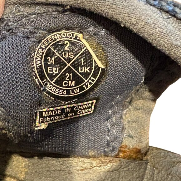 Keen Newport H2 Kids Sandals Size 2 US Blue/Gray Waterproof Hiking Shoes With Ad - Picture 5 of 6